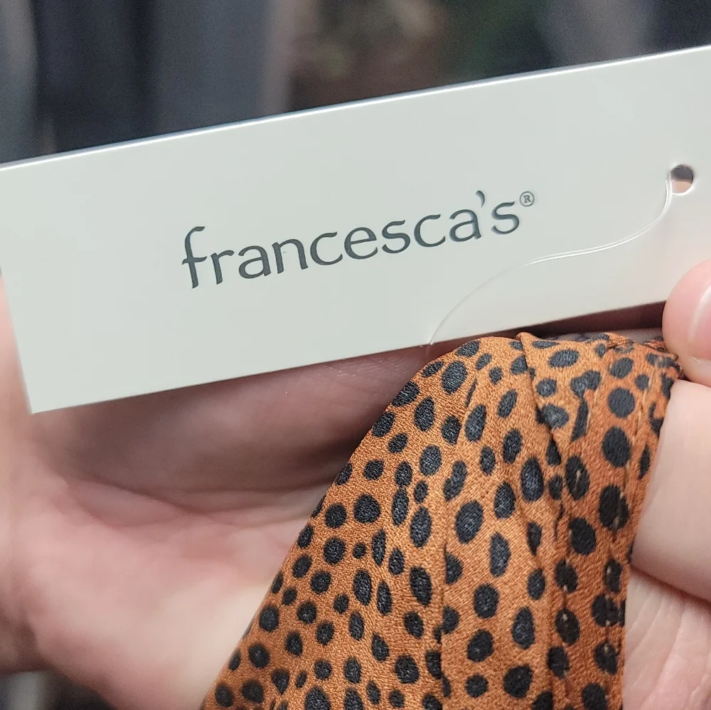 NWT - Blue Rain from Francesca's Leopard Dress - Picture 12 of 13